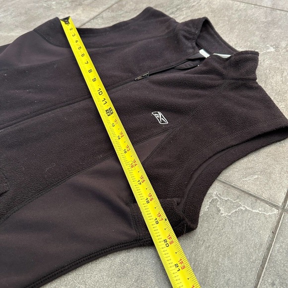 Reebok Womens Full Zip Activewear Black Vest Ladies Large Vintage Sleeveless - Picture 9 of 9